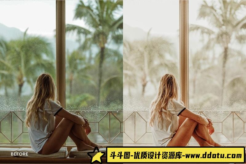 人像LR预设风莫兰迪巴黎旅拍胶片预设lr预设ps滤镜pr调色lightroom人像lut插件