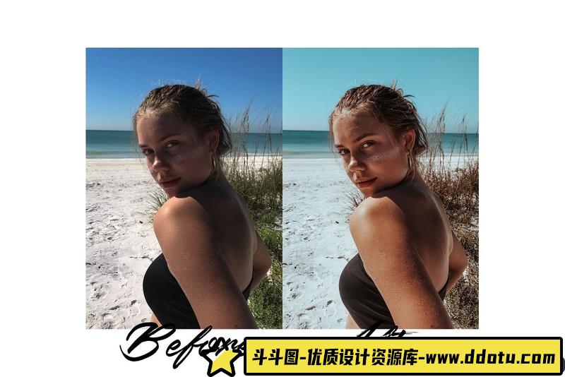 人像LR预设风日光浴网红手机版+电脑版预设lr预设ps滤镜pr调色lightroom人像lut插件