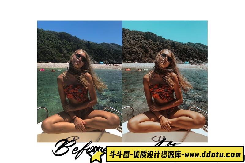 人像LR预设风日光浴网红手机版+电脑版预设lr预设ps滤镜pr调色lightroom人像lut插件