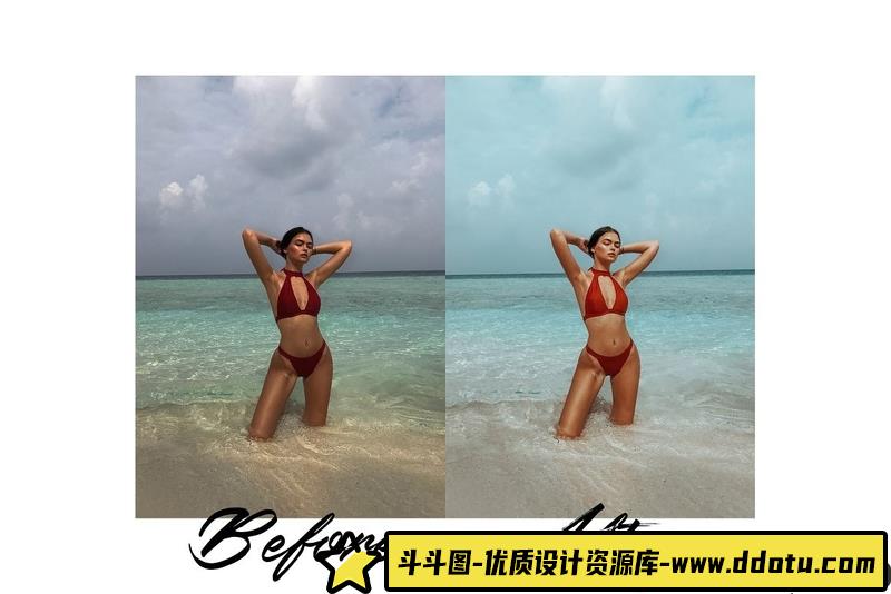 人像LR预设风日光浴网红手机版+电脑版预设lr预设ps滤镜pr调色lightroom人像lut插件