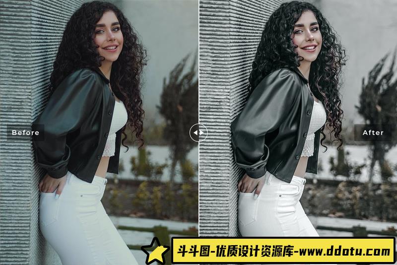 人像LR预设工业风黑金人像后期调色预设lr预设ps滤镜pr调色lightroom人像lut插件