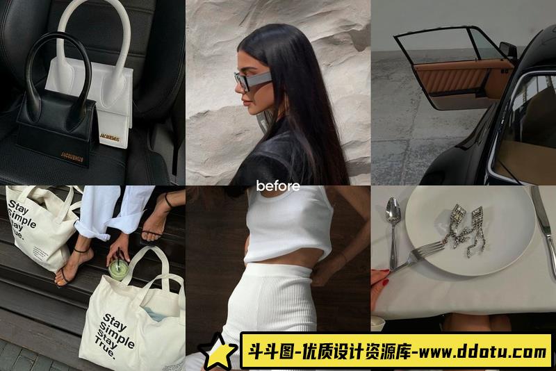 人像LR预设黑暗电影人像预设lr预设ps滤镜pr调色lightroom人像lut插件