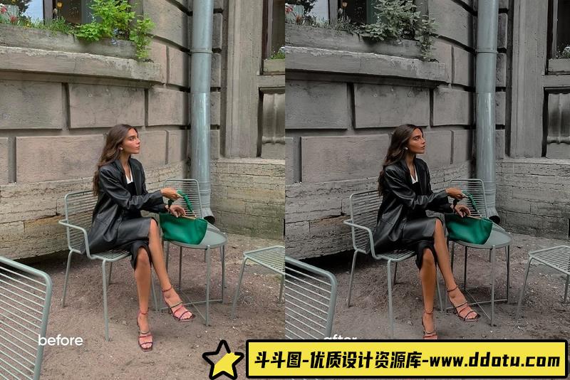 人像LR预设黑暗电影人像预设lr预设ps滤镜pr调色lightroom人像lut插件