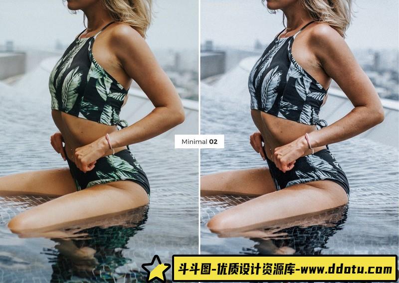 人像LR预设简约灰色系家居旅拍人像预设lr预设ps滤镜pr调色lightroom人像lut插件