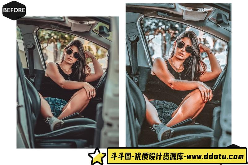 人像LR预设流行灰色调预设lr预设ps滤镜pr调色lightroom人像lut插件