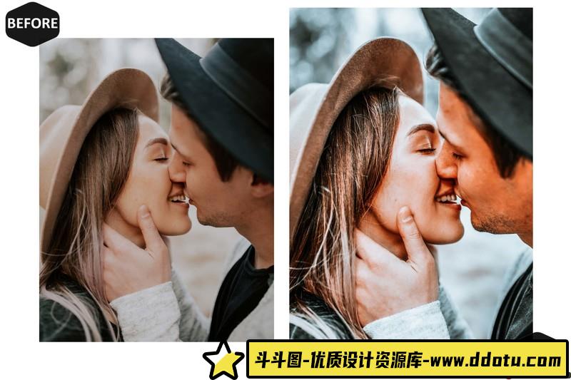 人像LR预设流行灰色调预设lr预设ps滤镜pr调色lightroom人像lut插件