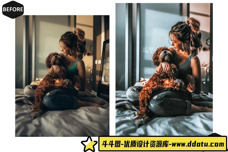 人像LR预设流行灰色调预设lr预设ps滤镜pr调色lightroom人像lut插件