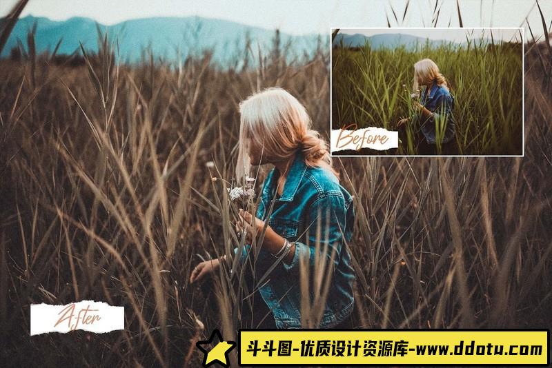 人像LR预设流行莫兰迪人像预设lr预设ps滤镜pr调色lightroom人像lut插件