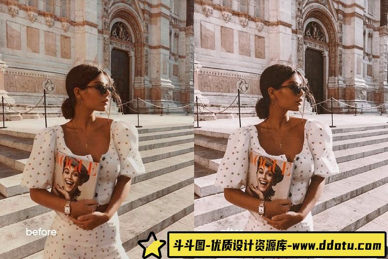 人像LR预设流行时尚人像摄影后期调色预设lr预设ps滤镜pr调色lightroom人像lut插件