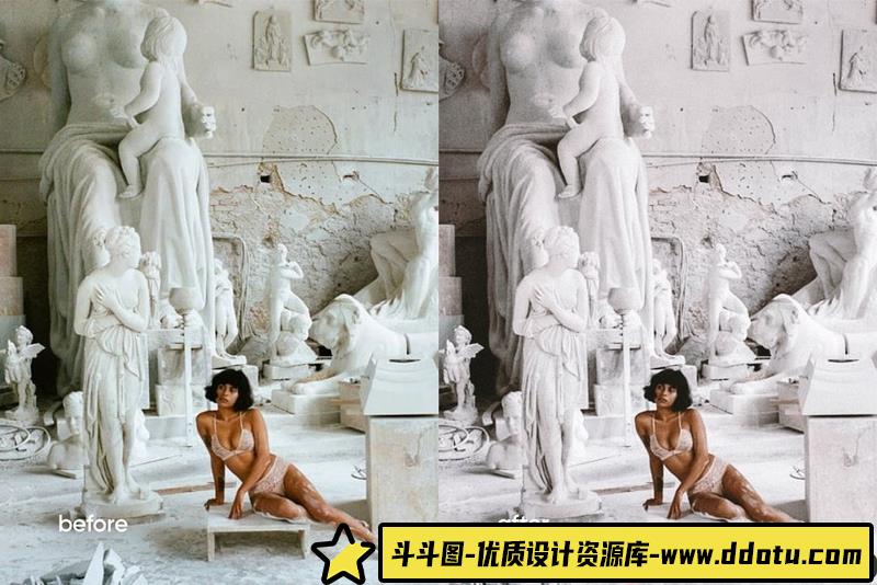 人像LR预设流行时尚人像摄影后期调色预设lr预设ps滤镜pr调色lightroom人像lut插件