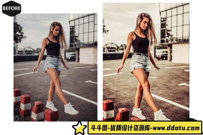 人像LR预设旅拍人像古铜胶片预设lr预设ps滤镜pr调色lightroom人像lut插件