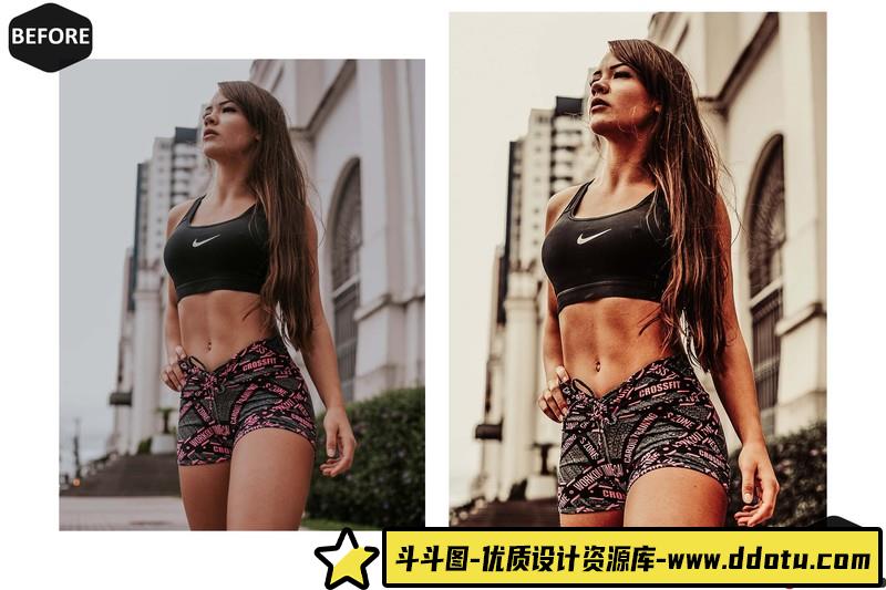 人像LR预设旅拍人像古铜胶片预设lr预设ps滤镜pr调色lightroom人像lut插件