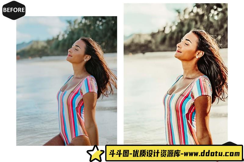 人像LR预设旅拍人像古铜胶片预设lr预设ps滤镜pr调色lightroom人像lut插件