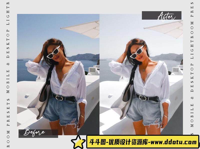 人像LR预设明亮通透奶油白街拍人像预设lr预设ps滤镜pr调色lightroom人像lut插件