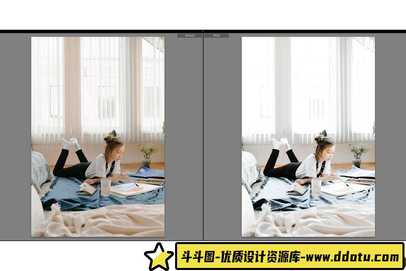 人像LR预设人像清新通透明亮人像写真预设lr预设ps滤镜pr调色lightroom人像lut插件