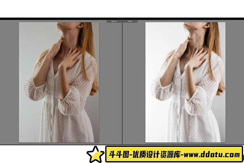 人像LR预设人像清新通透明亮人像写真预设lr预设ps滤镜pr调色lightroom人像lut插件