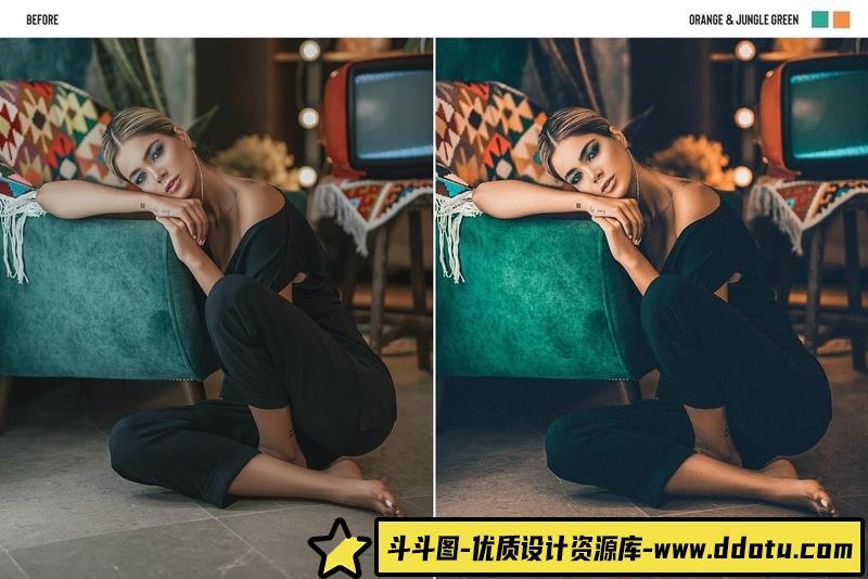 人像LR预设人像通透青橙色调预设手机预设lr预设ps滤镜pr调色lightroom人像lut插件