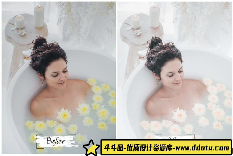 人像LR预设白皙通透明亮人像预设lr预设ps滤镜pr调色lightroom人像lut插件