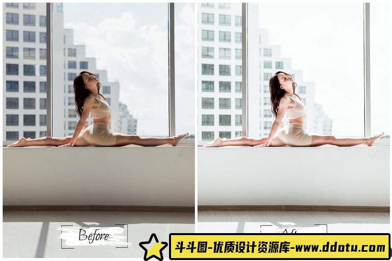 人像LR预设白皙通透明亮人像预设lr预设ps滤镜pr调色lightroom人像lut插件