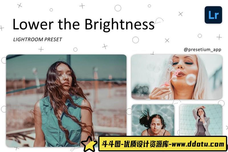 人像LR预设低保和旅拍人像电影胶片预设lr预设ps滤镜pr调色lightroom人像lut插件-斗斗图