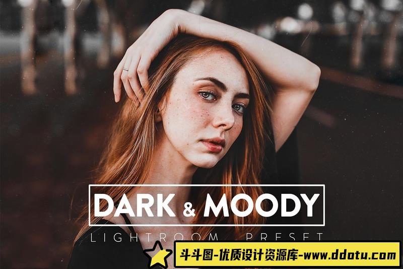 人像LR预设电影情绪人像后期调色预设lr预设ps滤镜pr调色lightroom人像lut插件-斗斗图