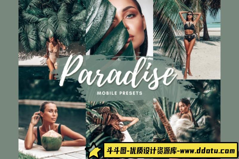 人像LR预设电影森系绿色调人像写真lr预设ps滤镜pr调色lightroom人像lut插件-斗斗图
