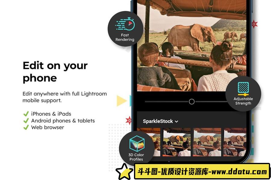 野生动物摄影后期Lightroom预设及电影短视频后期调色LUT预设