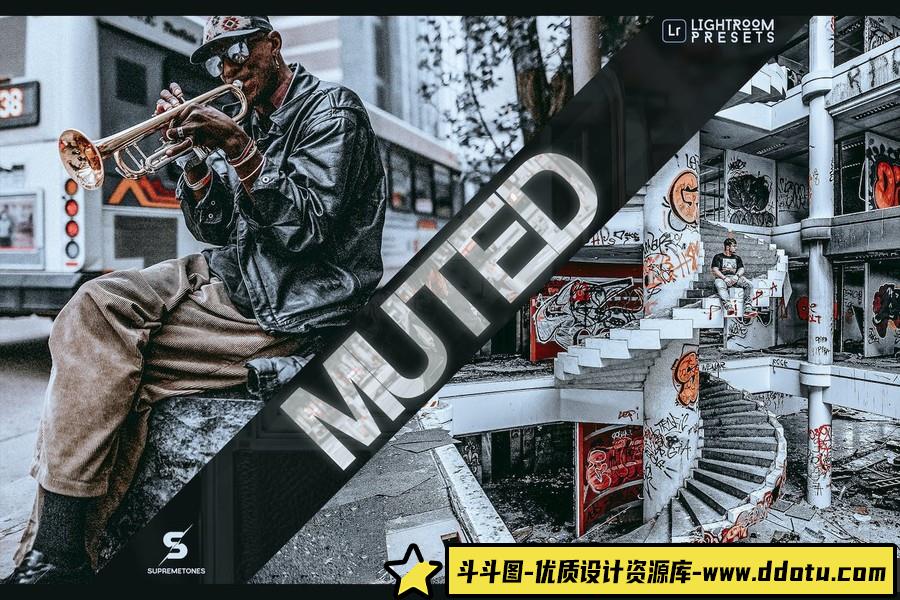 街拍蓝色和橙色时尚外观Lightroom预设 Muted Lightroom Presets-斗斗图