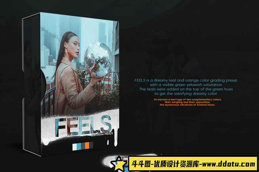 高端清新灰度电影人像颜色分级Lightroom预设Feels Lightroom Presets-斗斗图