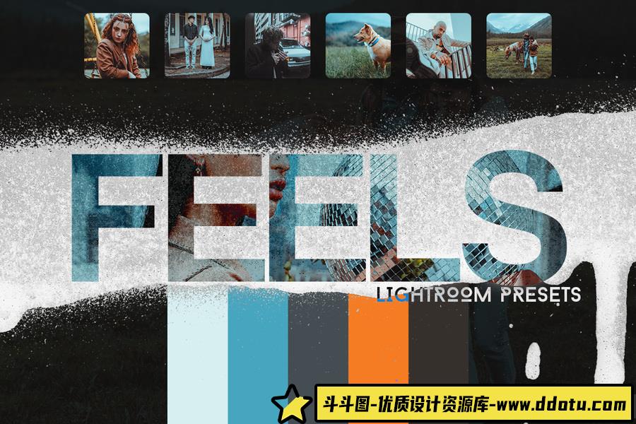 高端清新灰度电影人像颜色分级Lightroom预设Feels Lightroom Presets