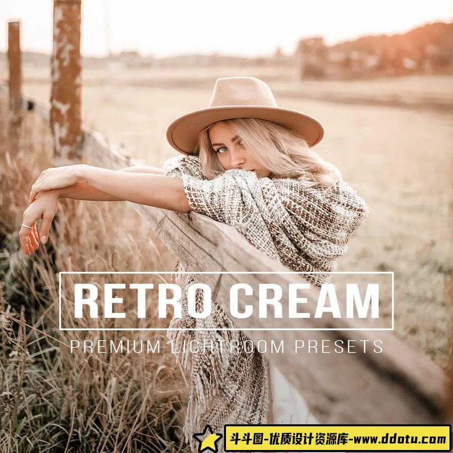 10个复古奶油人像后期Lightroom预设 RETRO CREAM Lightroom Presets-斗斗图