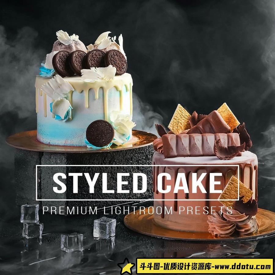 明亮通透美食蛋糕后期调色Lightroom预设 STYLED CAKE Lightroom Preset-斗斗图