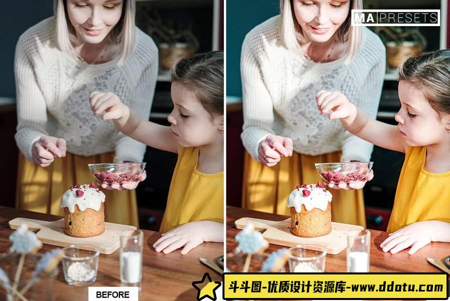 明亮通透美食蛋糕后期调色Lightroom预设 STYLED CAKE Lightroom Preset