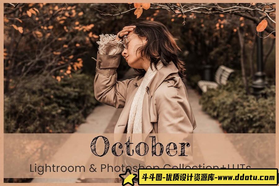 波西米亚奶油米色和棕色Lightroom预设 October Lightroom Presets-斗斗图