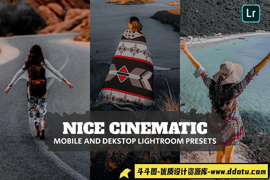 黑暗电影人像风光后期调色Lightroom预设 Nice Cinematic LR Presets-斗斗图