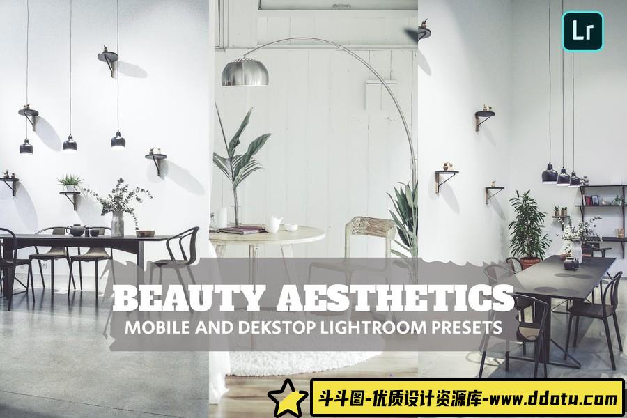 现代室内摄影后期调色Lightroom预设 Beauty Aesthetics Presets-斗斗图
