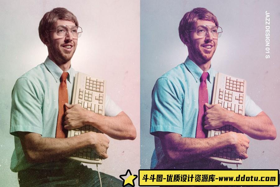 蒸汽波城市夜景怀旧胶片Lightroom预设及视频后期调色LUT预设