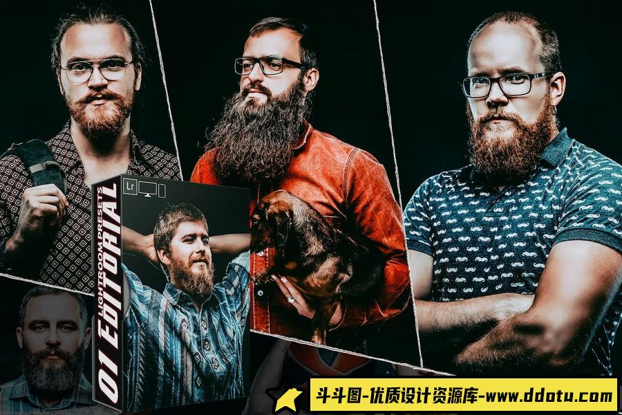 复古水洗电影胶片人像Lightroom预设 Editorial 02 Lightroom Presets-斗斗图