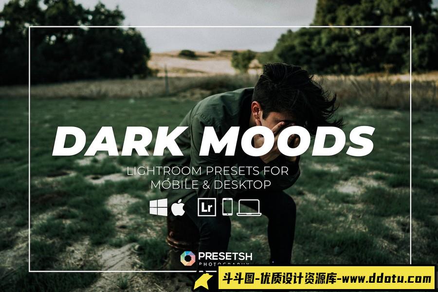 黑暗情绪旅拍风光人像免费Lightroom预设 Dark Moods Lightroom Presets-斗斗图