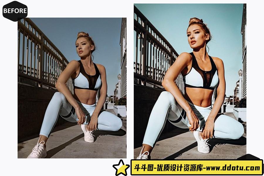 INS博主运动时尚人像调色Lightroom预设 10 in Shape Lightroom Presets-斗斗图