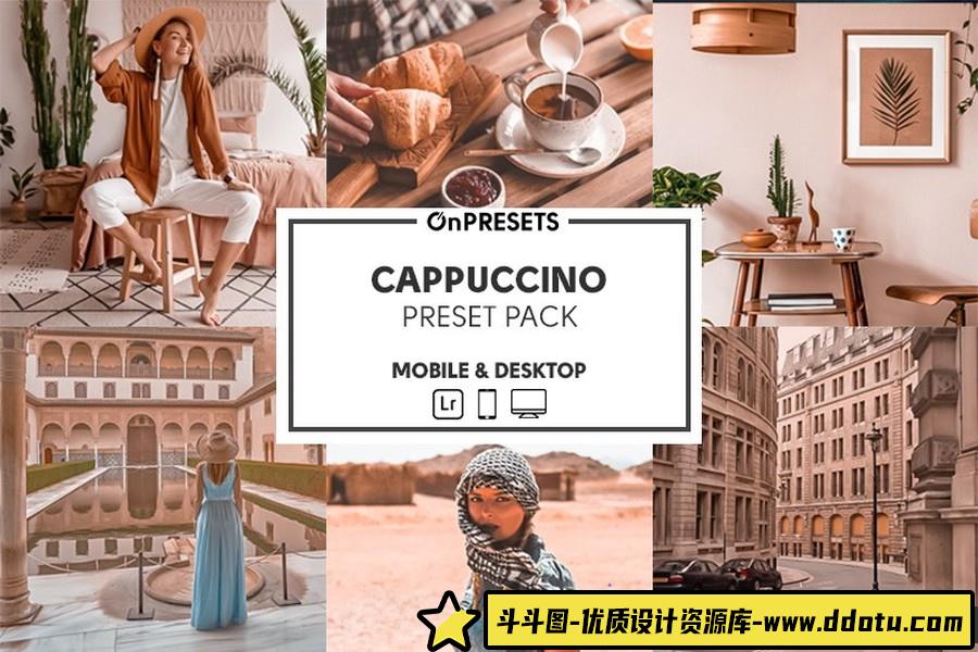 卡布诺奇咖啡色调人像调色Lightroom预设 OnPresets-CAPPUCCINO-斗斗图