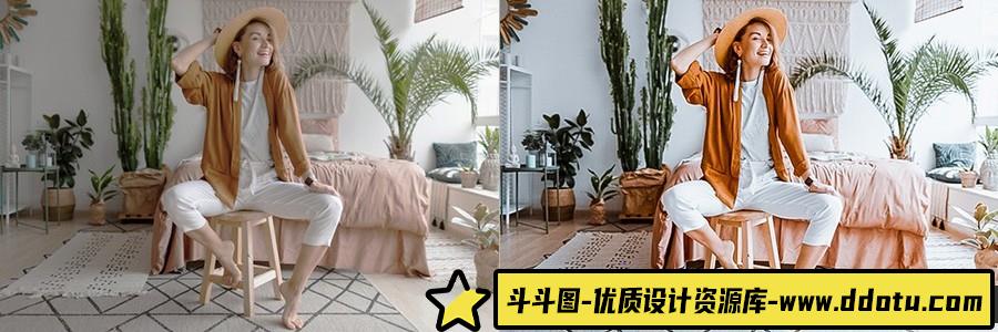 INS室内清新通透人像调色Lightroom预设 OnPresets- VANGUARD