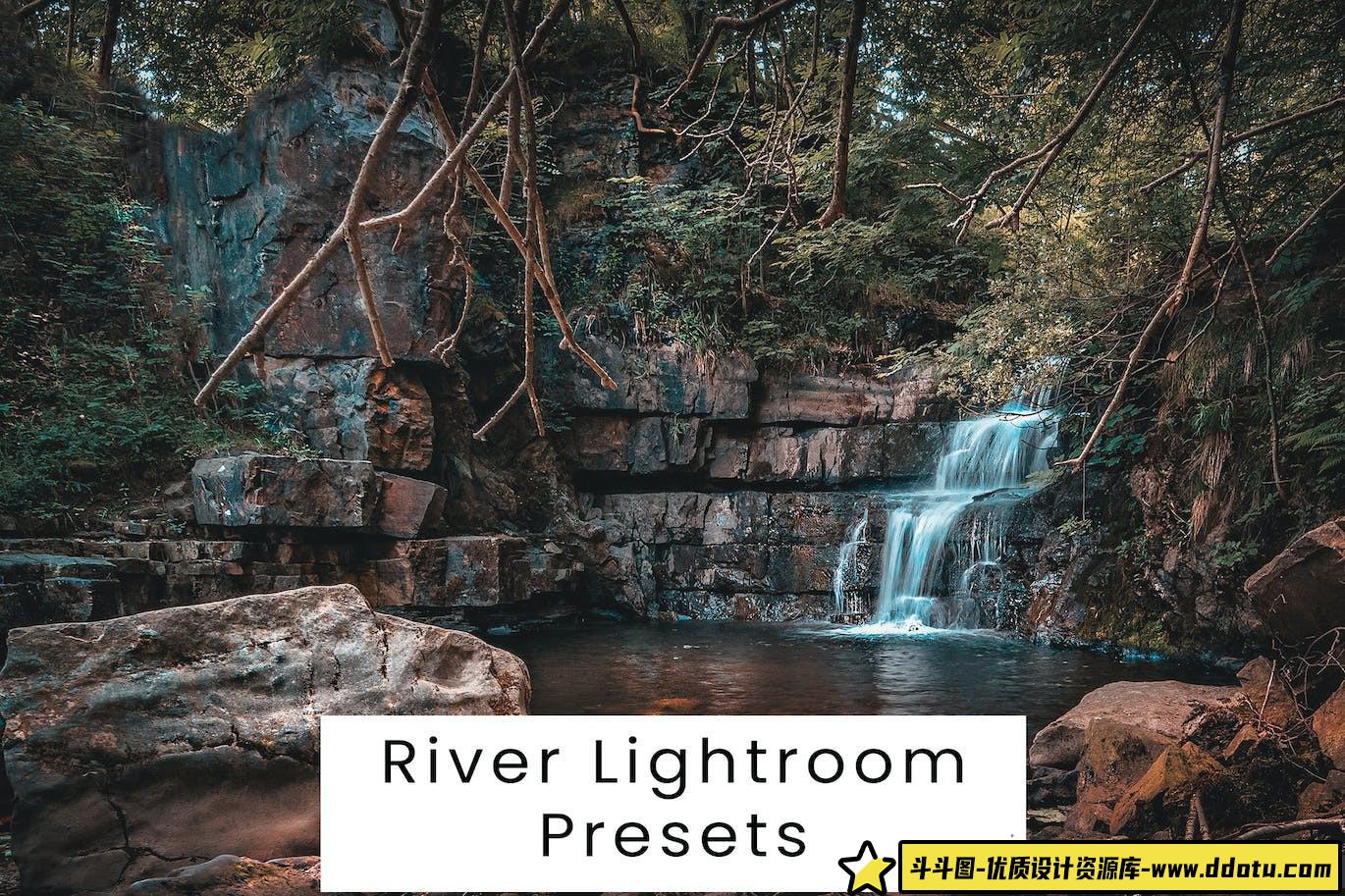 [风光LR预设]10种旅拍电影风光Lightroom预设 River Lightroom Presets-斗斗图