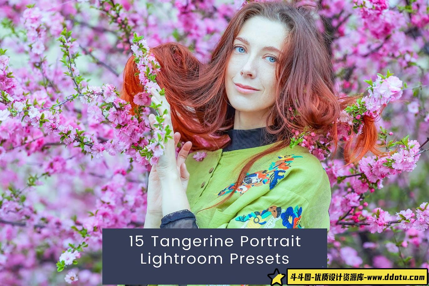 [人像LR预设]15个橘色人像调色Lightroom预设 Tangerine Portrait Lightroom Presets-斗斗图