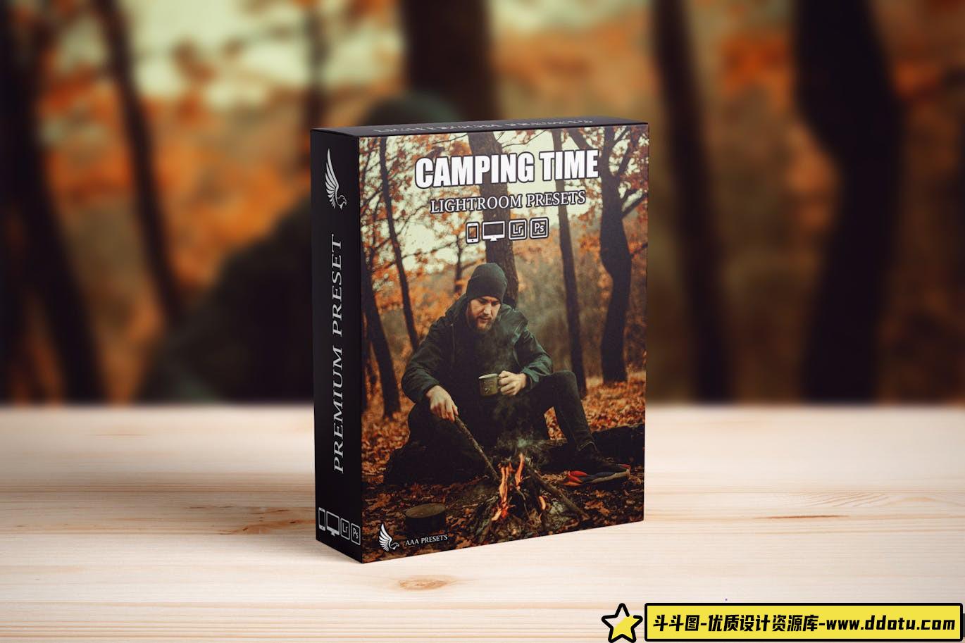 旅拍露营电影胶片LR预设 Cinematic Camping Adventure Lightroom Presets-斗斗图