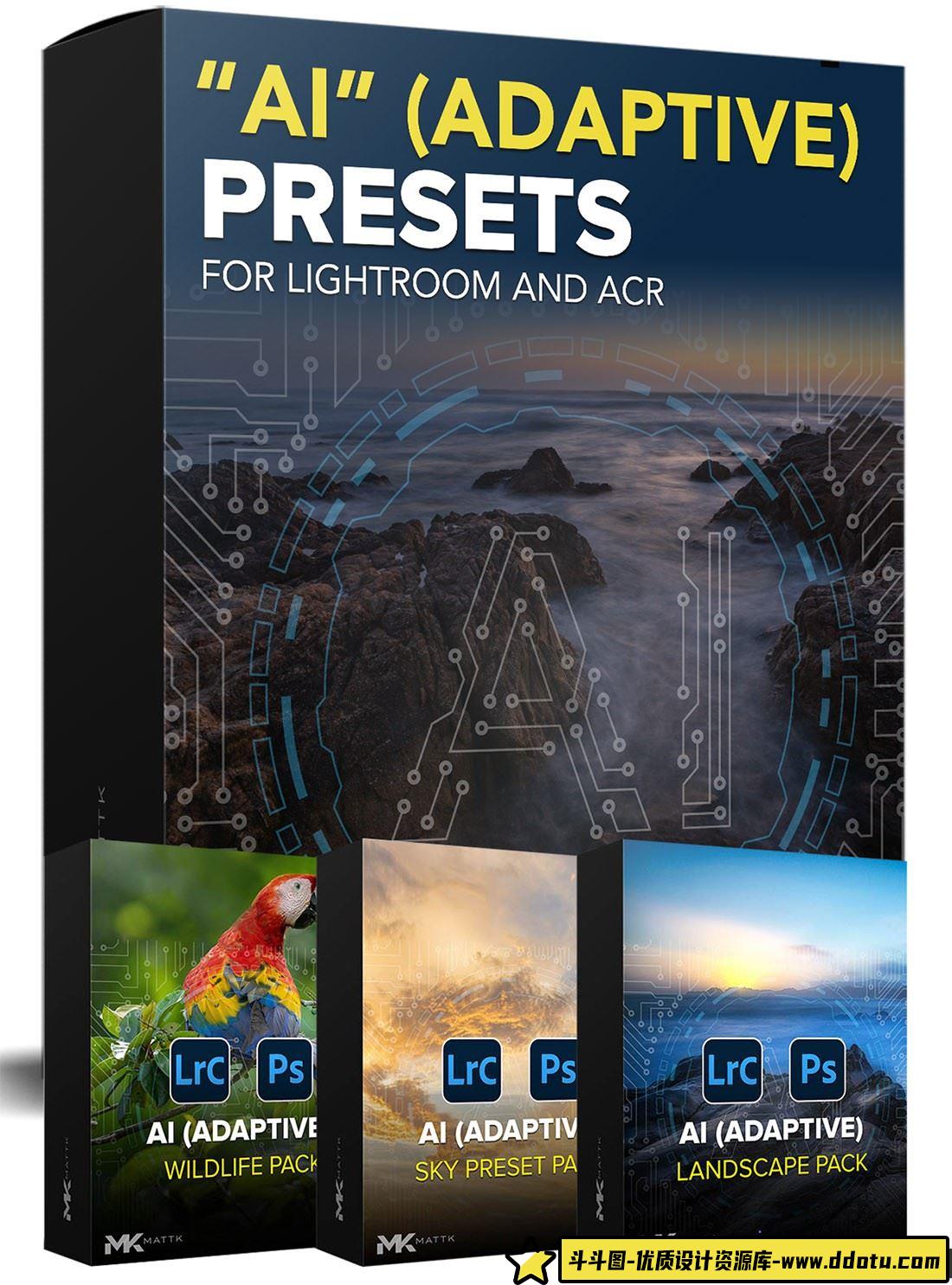 Matt Kloskowski 全球首款Lightroom AI“自适应”预设中文汉化版-斗斗图