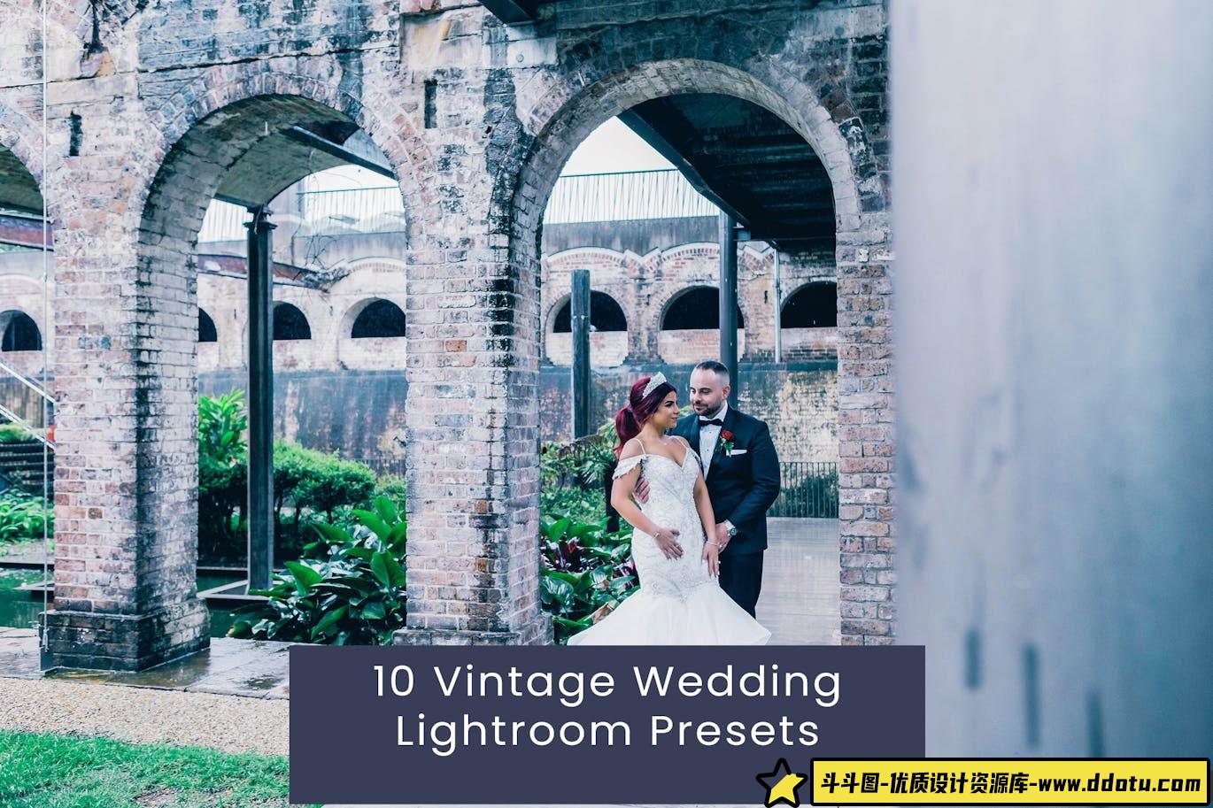 复古婚礼后期调色Lightroom预设 Vintage Wedding Lightroom Presets-斗斗图