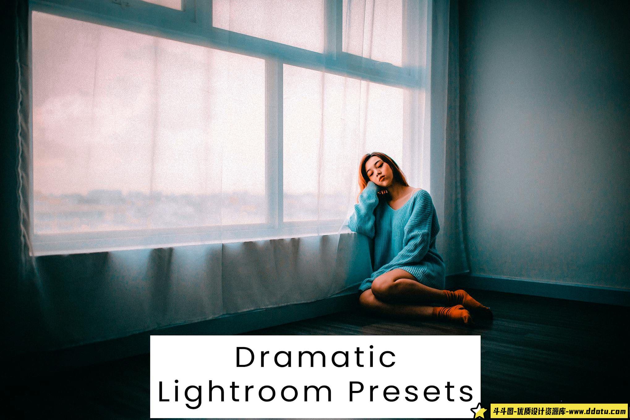 青橙色情绪人像调色Lightroom预设Dramatic Lightroom Presets-斗斗图