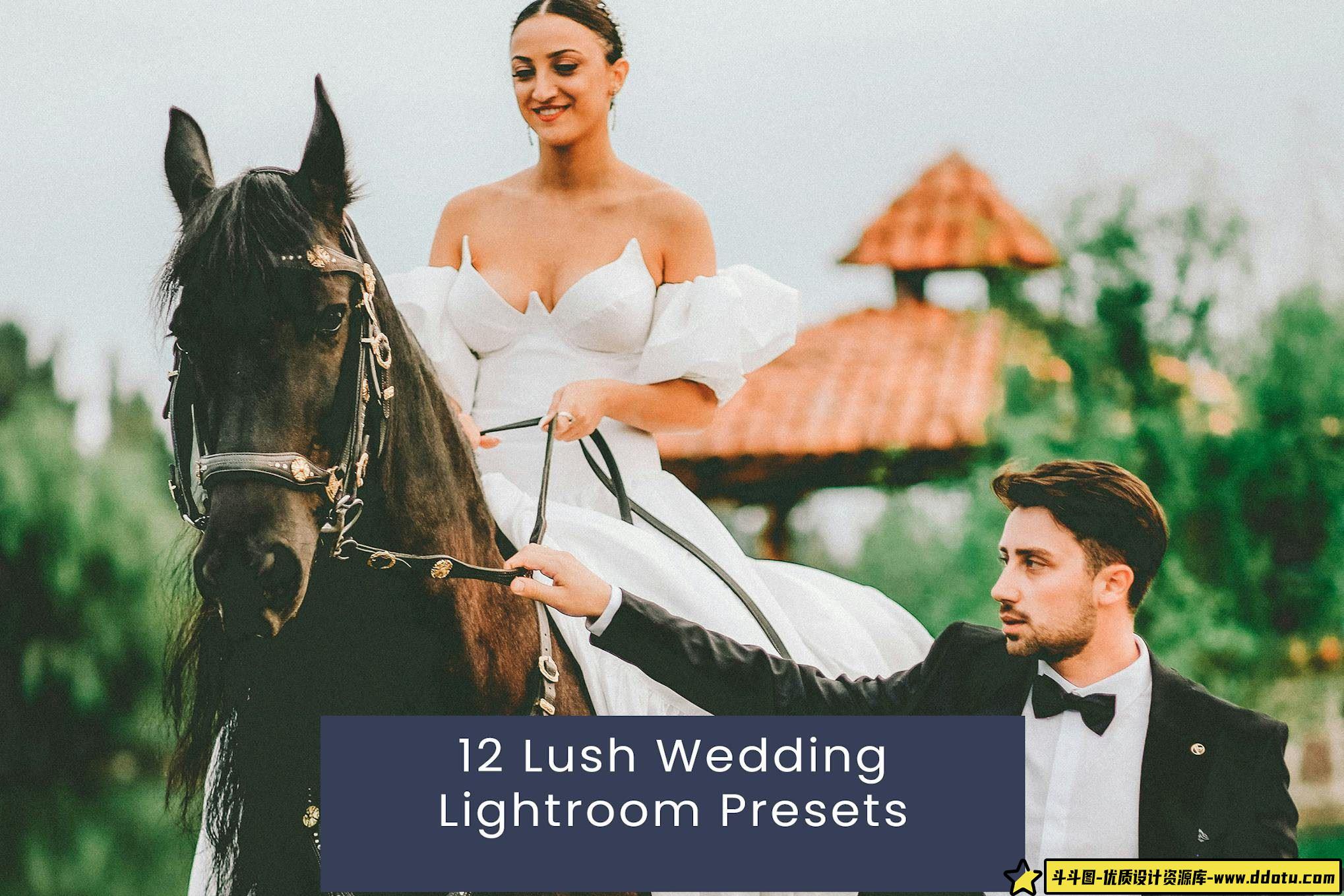 清新胶片婚礼人像Lightroom预设 Lush Wedding Lightroom Presets-斗斗图