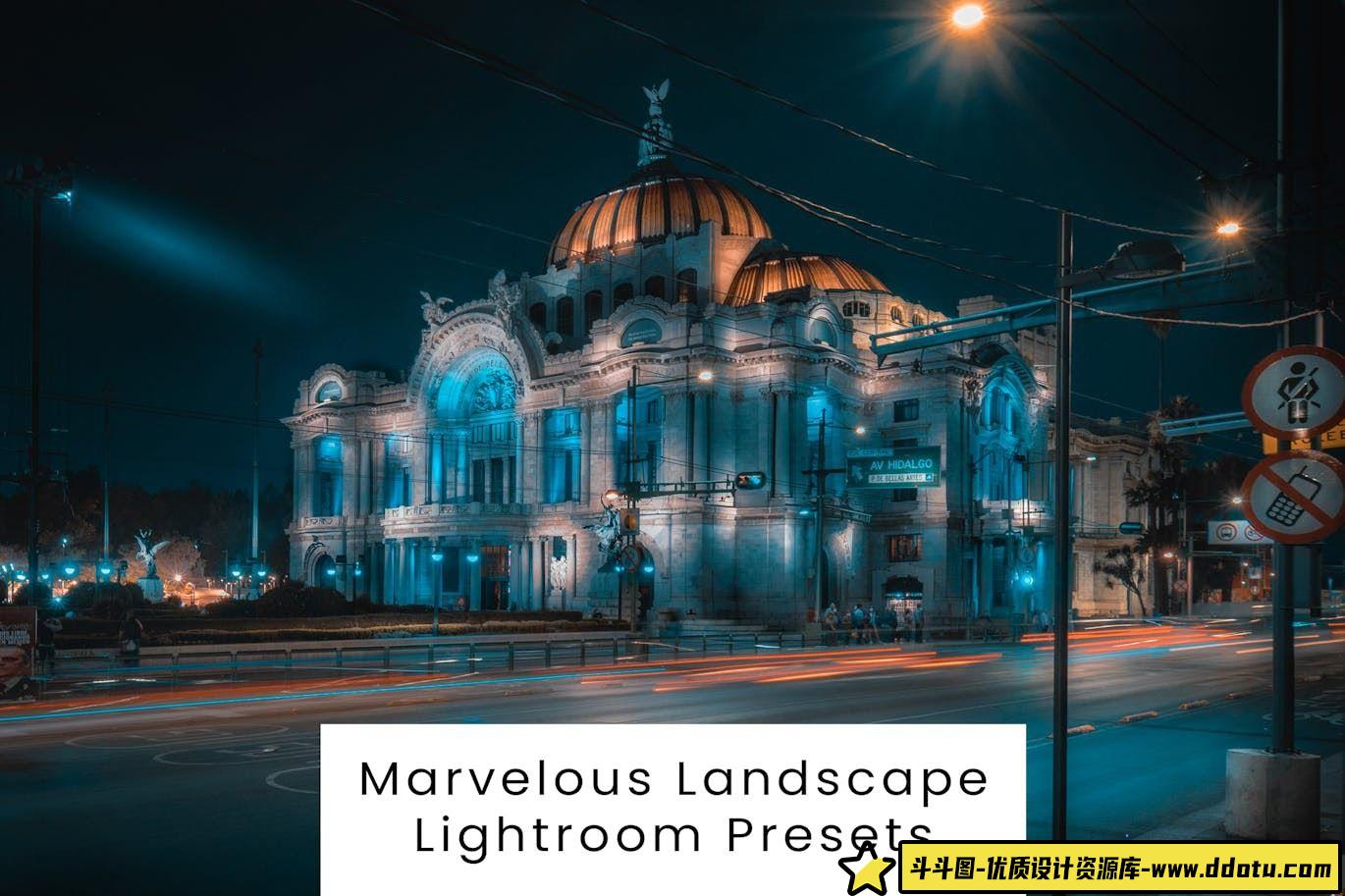 电影风光建筑摄影调色LR预设 Marvelous Landscape Lightroom Presets-斗斗图